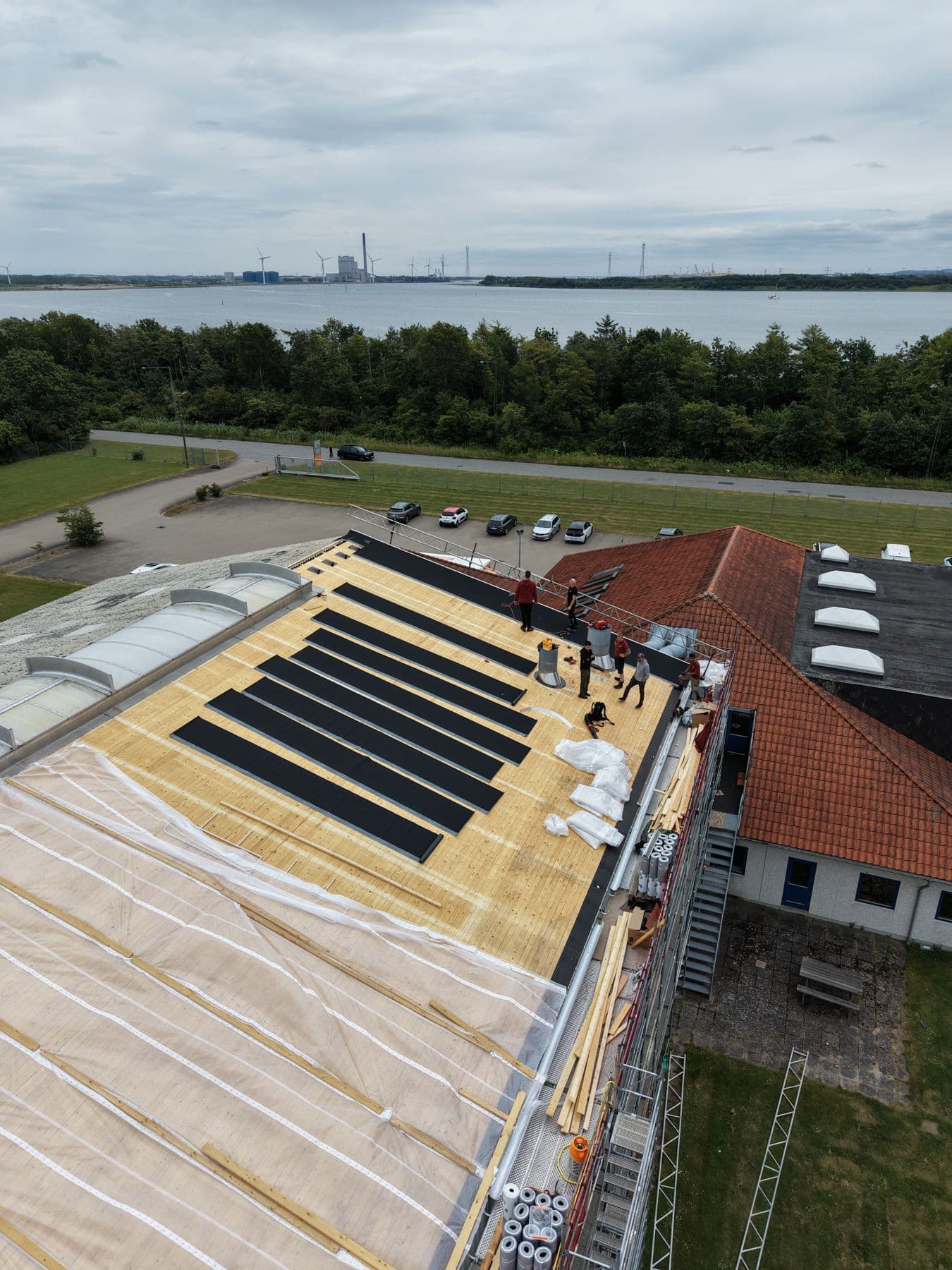 Solcellepaneler integreret på tagfladen, Nørresundby